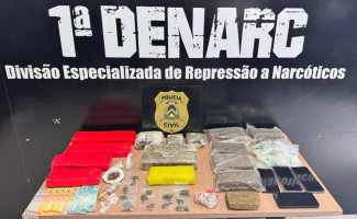 Operação Protetor: Em Palmas, Polícia Civil prende traficante e retira mais de 10kg de drogas de circulação