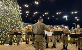Banda de música da PMTO realiza série de apresentações da tradicional Tocata de Natal em Palmas
