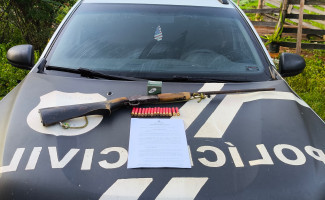 Em Novo Acordo, idoso é preso por posse ilegal de arma de fogo 