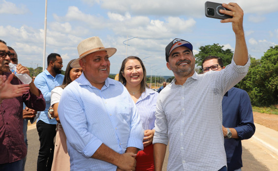 Em Rio Sono, governador Wanderlei Barbosa inaugura acesso à BR-010 e asfaltamento urbano avaliados em R$ 5 milhões 