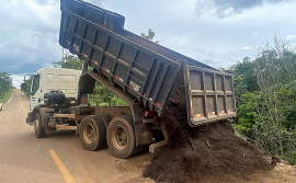 Governo do Tocantins realiza força-tarefa para recuperação de trechos em rodovia danificada pelas fortes chuvas