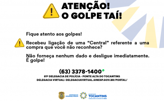 Delegacia de Polícia Civil de Ponte Alta do Tocantins faz alerta à população para evitar cair em golpes do pix 