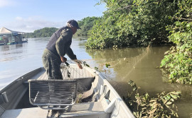 Naturatins recolhe quase 2 mil metros de redes de pesca durante fiscalizações nas regiões norte e sul do Tocantins

