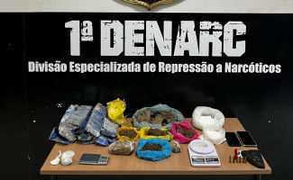 Na Capital,  Polícia Civil estoura ponto de armazenamento de entorpecentes e prende traficante
