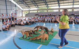 Governo do Tocantins leva palestra sobre conscientização dos direitos dos animais ao Colégio Militar de Palmas