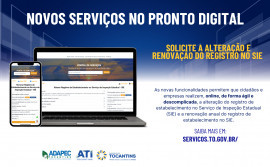 Governo do Tocantins disponibiliza novos serviços no Pronto Digital