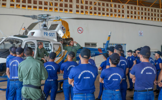 Centro Integrado de Operações Aéreas ministra instrução em Curso de Formação da Guarda Metropolitana de Palmas