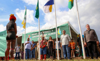 Governador Wanderlei Barbosa e ministro Dias Toffoli visitam a Ilha do Bananal, região que sedia 1ª Semana Nacional de Saúde