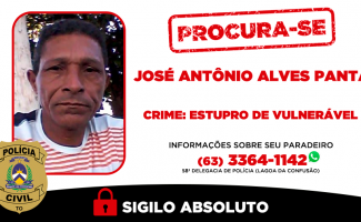 Em Lagoa da Confusão, Polícia Civil procura homem investigado por estupro de vulnerável
