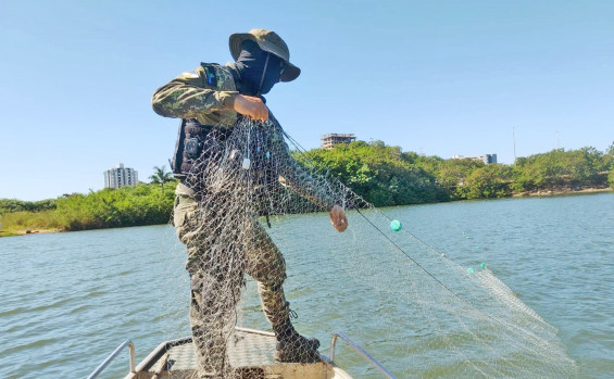 Naturatins intensifica fiscalização e apreende mais de 6 mil metros de redes de pesca e 84 kg de pescado no Tocantins