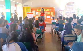Polícia Civil do Tocantins realiza palestra educativa em escola da zona rural de Arraias, como parte da Operação Caminhos Seguros