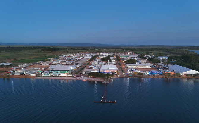 Localizado na nova orla e píer montados especialmente para o evento, o espaço integra turismo, lazer e interação com o público - Divulgação Ascom Setur/ Governo do Tocantins f