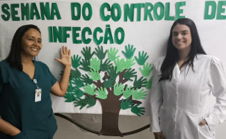 Conscientização sobre o controle de infecções hospitalares é realizada no HRPT

