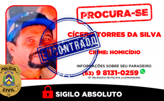 Atuação conjunta das Polícias Civil do Tocantins e Militar do Pará resulta na prisão de autor de homicídio ocorrido em Luzimangues
