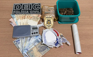 Em Paraíso do Tocantins, Polícia Civil desarticula ponto de venda de entorpecentes e prende suspeito de tráfico

