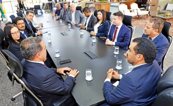 Governador Wanderlei Barbosa recebe vice-presidente do TCU, ministro Jorge Oliveira, e reforça o compromisso com o diálogo institucional