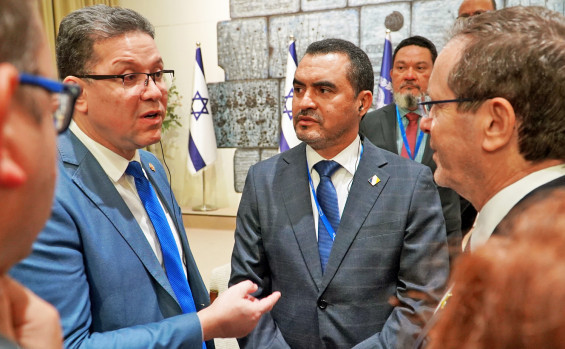 Em Israel, governador Wanderlei Barbosa fortalece relações internacionais e é recebido pelo presidente Isaac Herzog