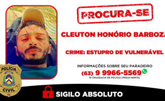 Polícia Civil procura homem investigado por estupro de vulneráveis em Praia Norte