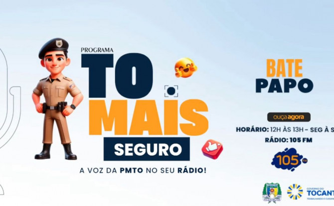 O programa também contou com a presença do secretário de Segurança Pública do Tocantins, Bruno Azevedo, que destacou o papel da integração entre as instituições - 