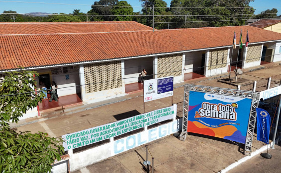 Governador Wanderlei Barbosa assina ordem de serviço de R$ 2,7 milhões para reforma de escola de Paranã e inicia o projeto Obra Toda Semana