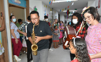 HGP promove evento junino e leva alegria a crianças internadas