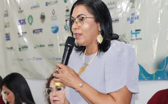 A secretária de Estado da Mulher, Berenice Barbosa, destacou a relevância do evento e o impacto da atuação integrada das políticas públicas voltadas às mulheres - Governo do Tocantins