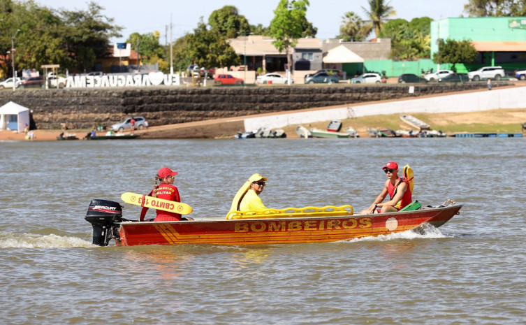Corpo de Bombeiros realiza ações preventivas e emergenciais nas principais áreas de banho em Araguacema - Foto: Ademir dos Anjos/Governo do Tocantins