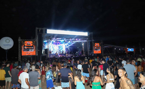 Com investimento do Governo do Tocantins, Araguanã movimenta milhares de pessoas durante a Temporada de Praia 2025