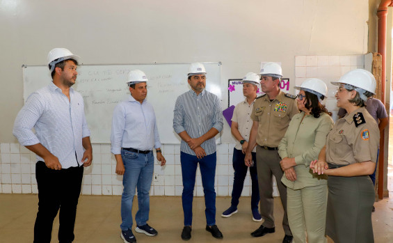Com investimento de R$ 3 milhões, governador Wanderlei Barbosa assina Ordem de Serviço para reforma do Colégio Militar de Palmas 