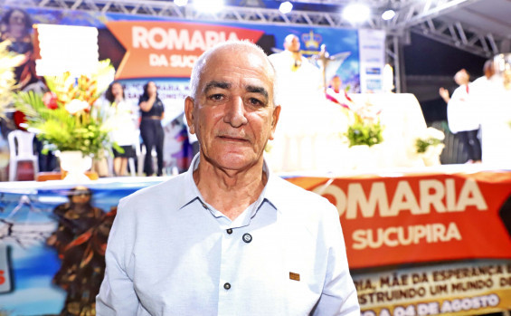 Prefeito de Dianópolis, José Salomão, durante a Romaria da Sucupira, evento tradicional que movimenta a fé, a cultura e o turismo religioso na região sudeste do Tocantins - Marcio Vieira/Governo do Tocantins