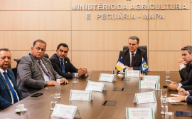 Governador Wanderlei Barbosa e ministro da Agricultura discutem alternativas para novos mercados de exportação