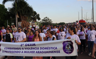 Operação Shamar 2025: 3ª Caminhada Agosto Lilás reforça combate à violência contra a mulher em Araguaína