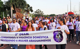 Segurança Pública promove caminhada em Araguaína e reforça combate à violência contra a mulher
