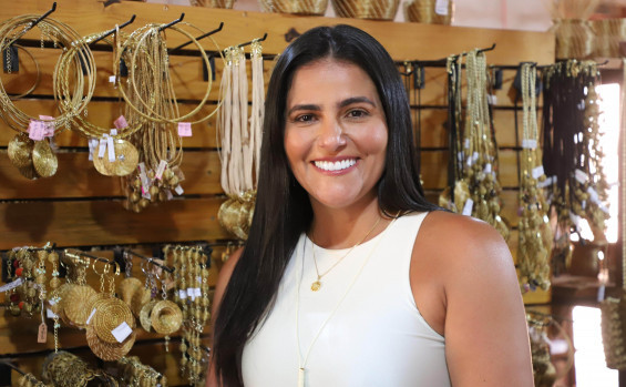 A primeira-dama Karynne Sotero celebrou o encontro com as mulheres jalapoeiras e enfatizou a importância da troca entre os convidados - Márcio Vieira/Governo do Tocantins