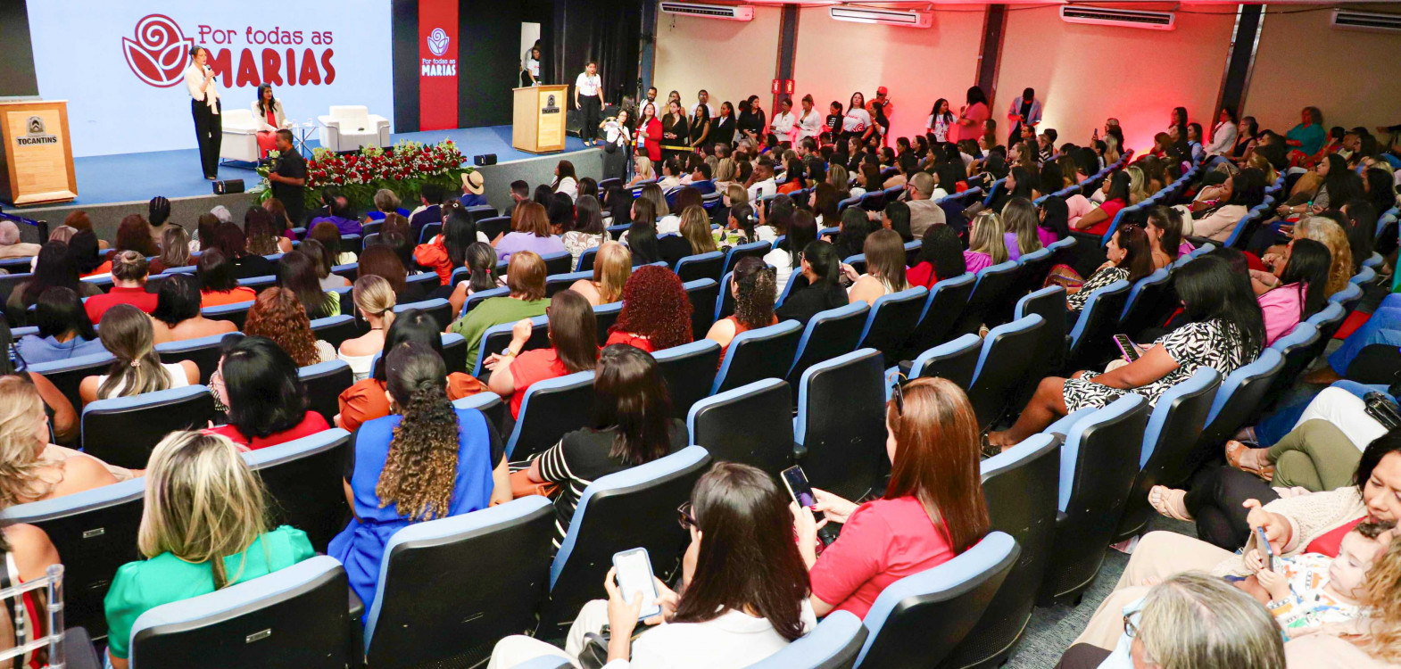 Palestra de abertura da edição 2025 do projeto “Por Todas as Marias” lotou o auditório do Palácio Araguaia, em Palmas