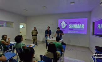 Operação Shamar realiza ação educativa sobre violência contra a mulher com acadêmicos de Psicologia em Guaraí
