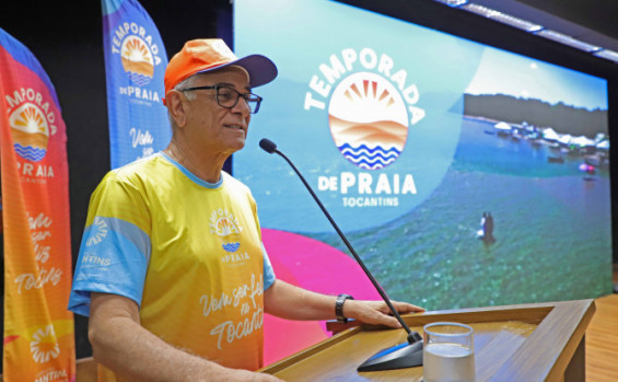 O secretário de Estado do Turismo, Hercy Filho, reforça a importância da Temporada de Praia 2025 para a economia local e geração de oportunidades em todo o estado - Adilvan Nogueira/Governo do Tocantins