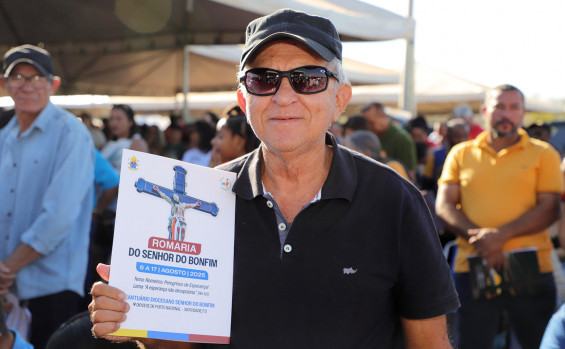 Advan Dias, devoto de Porto Nacional, participa há mais de 40 anos das festividades do Senhor do Bonfim - Adilvan Nogueira/Governo do Tocantins