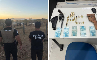 Operação Boi Valente: Polícia Civil deflagra operação em fazenda e apreende arma de fogo e dinheiro em investigação sobre furto de gado em Porto Nacional