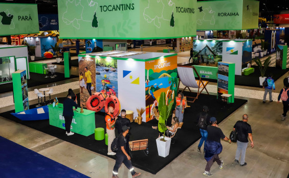 Estado conta com um dos maiores estandes no evento considerado a principal vitrine nacional do turismo - Antonio Gonçalves/Governo do Tocantins