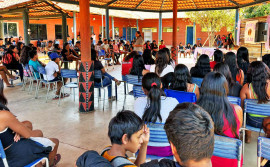 Governo do Tocantins promove campanha de conscientização e combate à violência contra a mulher em comunidade indígena do estado