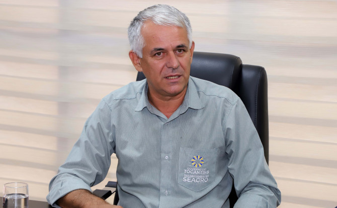 Secretário de Estado da Agricultura e Pecuária, Jaime Café, ressalta a parceria entre governo e produtores, que garante excelência na produção de arroz - Esequias Araujo/Governo do Tocantins