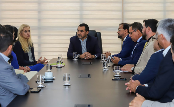 Governador Wanderlei Barbosa recebe embaixadora da União Europeia e apresenta potencial econômico do Tocantins