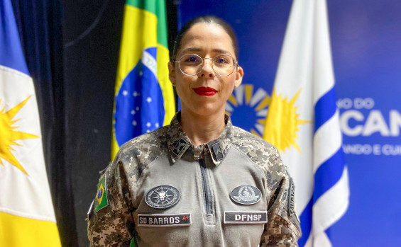 A formanda Jéssica Barros Aguiar comemorou a conclusão do curso, destacando a prontidão, aprendizado e união dos novos integrantes da Força Nacional - Guilherme Lima/Governo do Tocantins