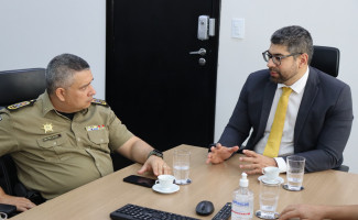 Secretário de Segurança Pública e novo comandante da PMTO se reúnem e discutem temas de interesse das forças