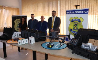 Segurança Pública reforça a estrutura da Polícia Científica e entrega drones avaliados em mais de R$ 350 mil reais
