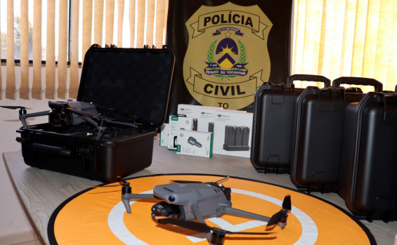 Governo do Tocantins reforça estrutura da Polícia Científica e entrega drones avaliados em mais de R$ 300 mil 