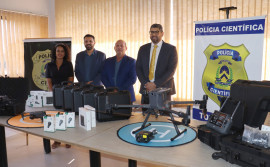 Governo do Tocantins reforça estrutura da Polícia Científica e entrega drones avaliados em mais de R$ 300 mil