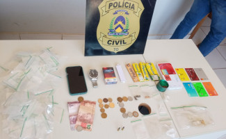 Em Pedro Afonso, Polícia Civil prende homem por tráfico de drogas, posse irregular de munição e estupro de vulnerável