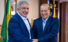 Governador Laurez Moreira recebe ministro do TCU Augusto Nardes para discutir governança e gestão pública